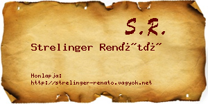 Strelinger Renátó névjegykártya
