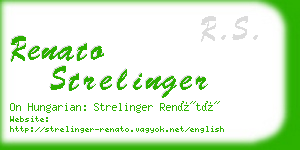 renato strelinger business card